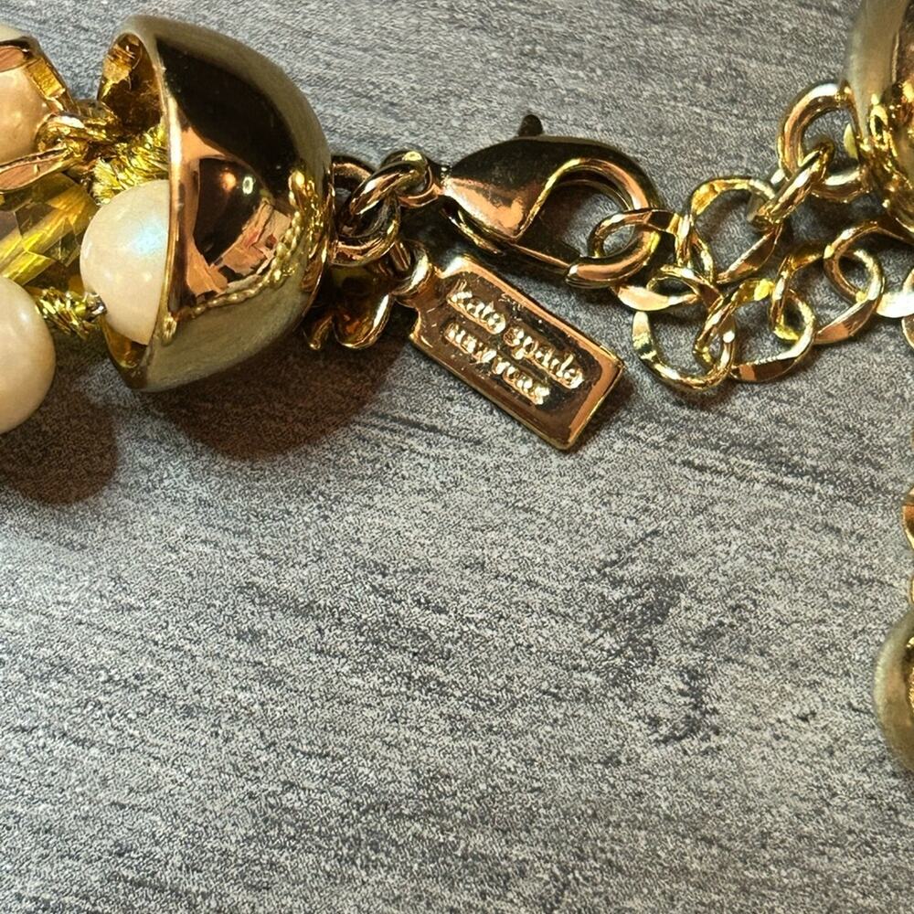 Kate Spade New York Statement Necklace #F009 Oversized Yellow Pearl WOW!!! - Picture 7 of 10